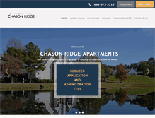 Tablet Screenshot of chasonridge-apts.com